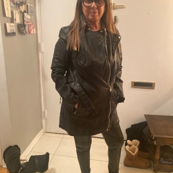 All Saints Blake Biker leather Jacket - Picture 6 of 7